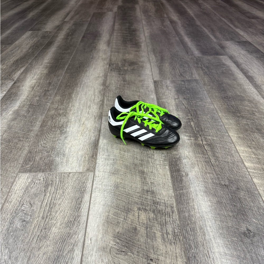 Adidas Kids Black/Green Soccer Cleats - Picture 1 of 9